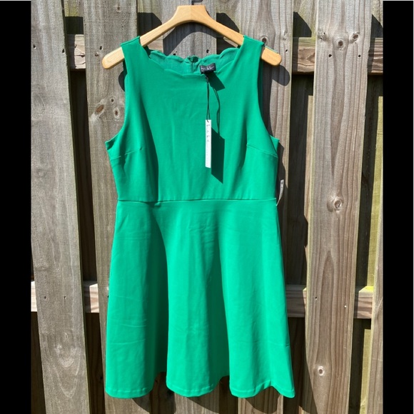 Nicole Miller Dresses & Skirts - NWT NICOLE MILLER NEW YORK FIT & FLARE GREEN DRESS